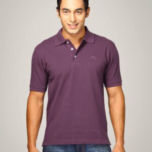 Proline Men Purple Polo T-shirt