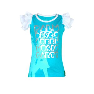 Palm Tree Kids Girl Mm Merlin Top Blue Tops