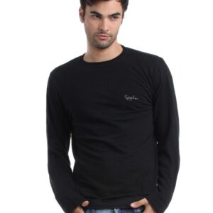 Spykar Men Black T-shirt