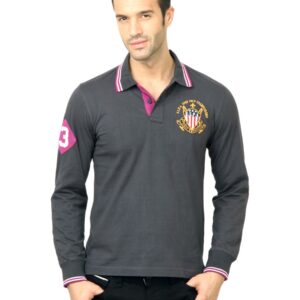 U.S. Polo Assn. Men Solid Grey T-shirt