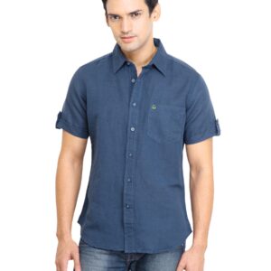 United Colors of Benetton Men Summer Blue Shirts