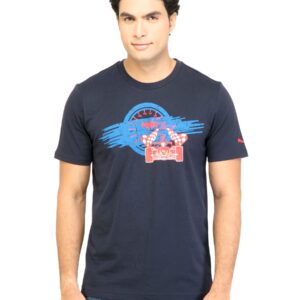 Puma Men GP Budg Logo Speed Navy Blue Tshirts