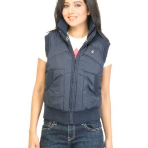 United Colors of Benetton Women Solid Navy Blue Jacket