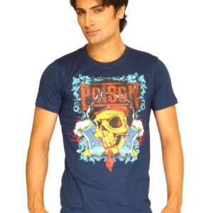 Guerrilla Men's Poison Navy Blue T-shirt