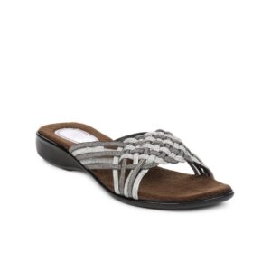Portia Women Silver Flats