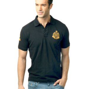 U.S. Polo Assn. Men Solid Black  polo Tshirt