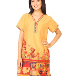 Diva Women Printed Orange Kurta
