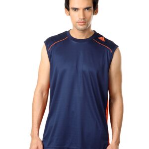 ADIDAS Men Navy Blue T-shirt