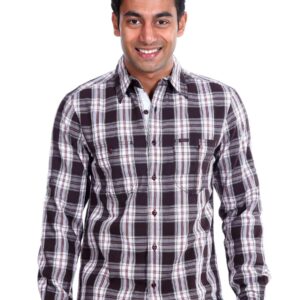 Lee Men Checks Parker Blue Shirt