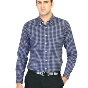 Belmonte Men Check Blue Shirts