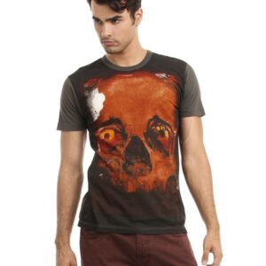 French Connection Men Grey Printed T-shirt