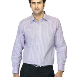 John Miller Men Striped Purple Shirt