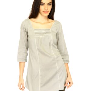 W Women Solid Grey Kurtas