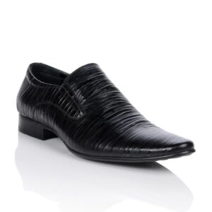 Homme Men Black Semi Formal Shoes