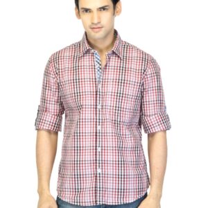 Turtle Men Check Red Shirt