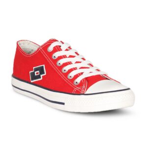 Lotto Unisex Canvas Red White Shoe