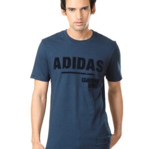 ADIDAS Men Navy Blue T-shirt