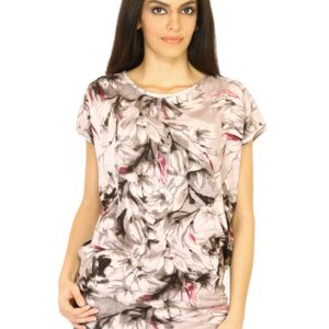 United Colors of Benetton Women Printed Beige Tops