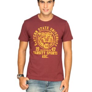 s.Oliver Men's Eastern State University Red T-shirt