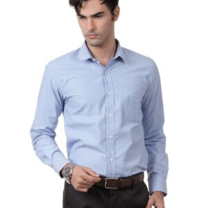Mark Taylor Men Blue Shirt