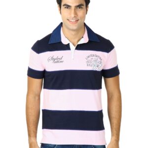 Status Quo Men Pink Polo Tshirts