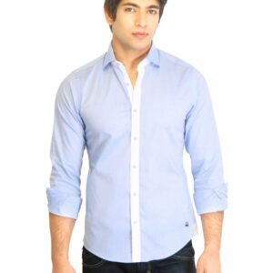United Colors of Benetton Men Blue Shirt