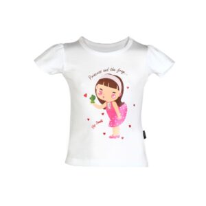 Doodle Girl Princess White Tops