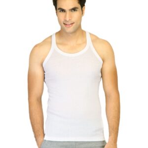 Hanes Men Racer Back White Innerwear Vests
