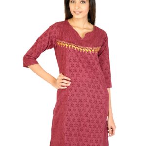 Mother Earth Women Renu Red Kurtas