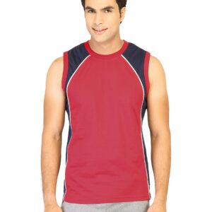 Hanes Men Sleeveless Crew Red Innerwear T-shirt