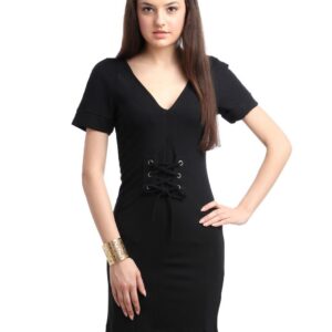 French Connection Women Black Dress