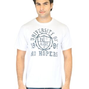 Mark Taylor Men White Printed T-shirt