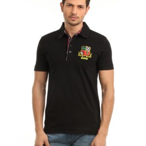 Puma Men Black Polo T-shirt