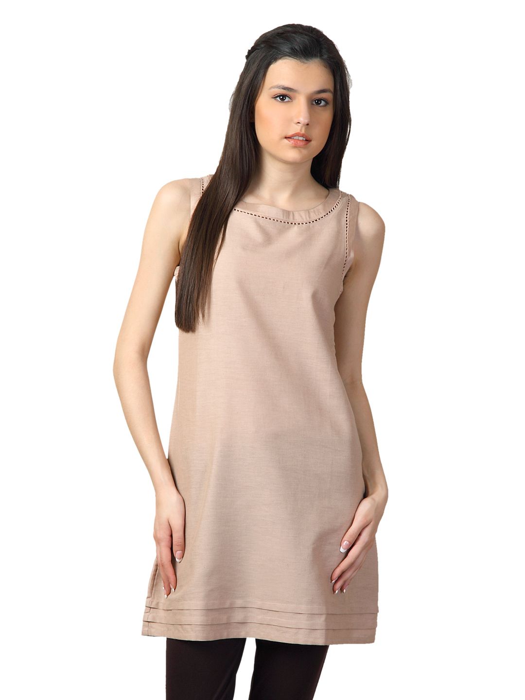 W Women Tan Kurti