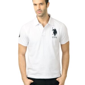 U.S. Polo Assn. Men Solid White Tshirt