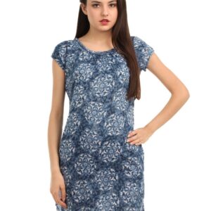 W Women Navy Blue Kurta