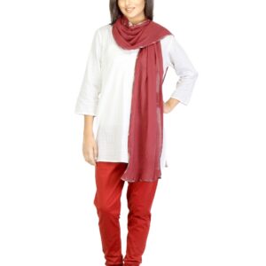 W Women Red Dupatta