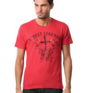 Myntra Men Street Legend Red T-shirt