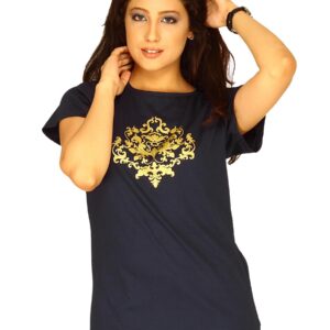 Tantra Women's Ornament Navy Long T-shirt