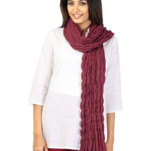 Aurelia Women Voile Red Dupatta