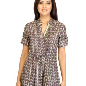 Mumbai Slang Women Printed Purple Top
