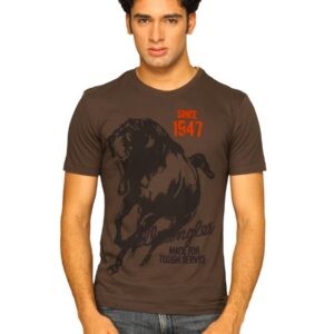 Wrangler Men's Wild Horse Brown T-shirt