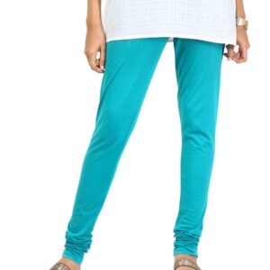 Aurelia Women Solid Blue Leggings