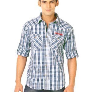 Flying Machine Men Ydc Blue Shirts