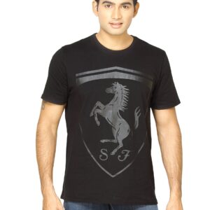 Puma Men Ferrari Logo Black Tshirt