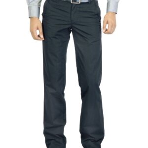 Turtle Men Striped Black Trousers