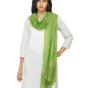 Fabindia Women Green Dupatta
