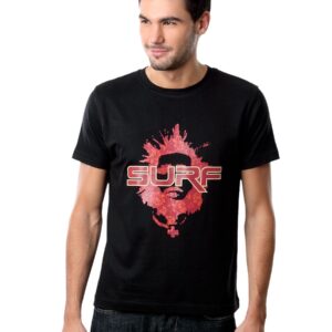 Myntra Men Surf Black T-shirt
