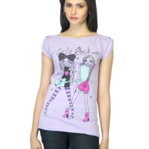 Jealous 21 Women Printed Lavender Top