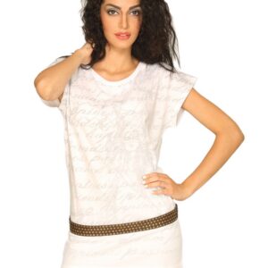 UCB Women's Boat Print White Top